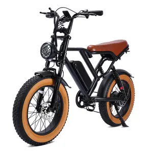 S8 Electric Bike, Equipped with High Carbon Steel Frame, Full Suspension System, 31mph Top Speed, 48V 17.5AH, Pedal Assist Range of 30-50 Miles, 20-Inch All-Terrain Tires, Off-Road Motorcycle. Ebike Electric Motorcycle,Snow, Sand, Road