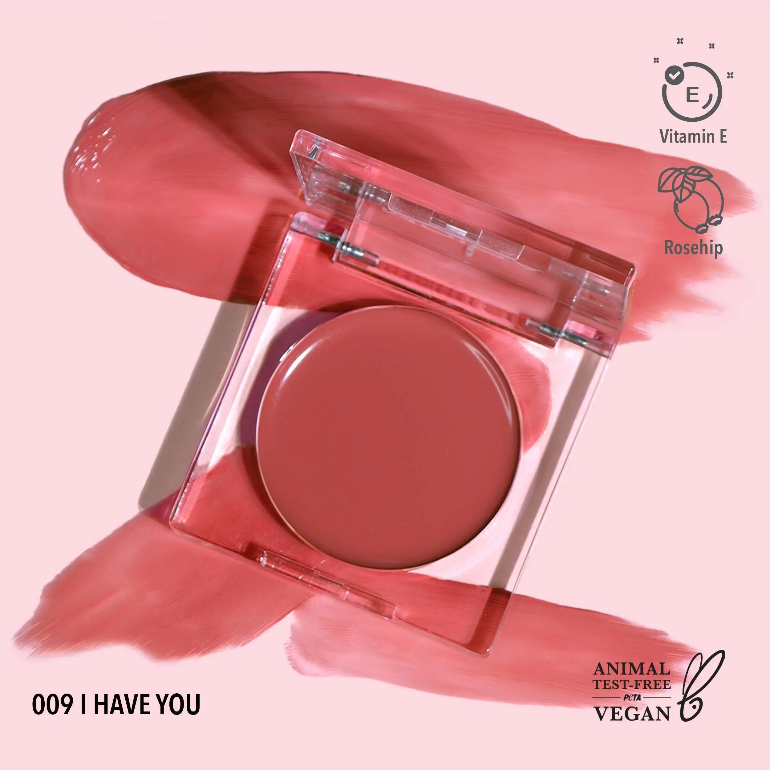 MOIRA | Loveheat Cream Blush (009, I Have You) | Dewy Cream Blush with Lightweight, Blendable Color