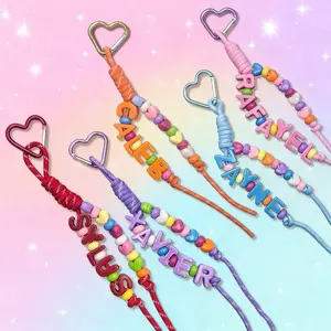 Cute Love and Deepspace Keychain Handmade Acrylic Letter Pendant Aesthetic Bag Charm Viral Anime Gift Idea for GF BF