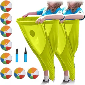 Grandma Pants Courtyard Game Set Giant Elastic Pants Fun Party Toss Game, Indoor Kids Games, Parent-Child Game Set, Group Gatherings, Lawn Games & Outdoor Family Parties (Includes Bouncy Ball and Air Pump)