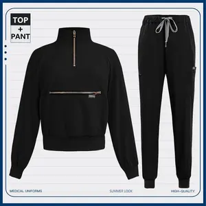 Summer Autumn Winter Long Sleeve Workwear Medical Scrub Set Nursing Uniform Nurse Surgical Uniform Beauty Clothes Women Workwear