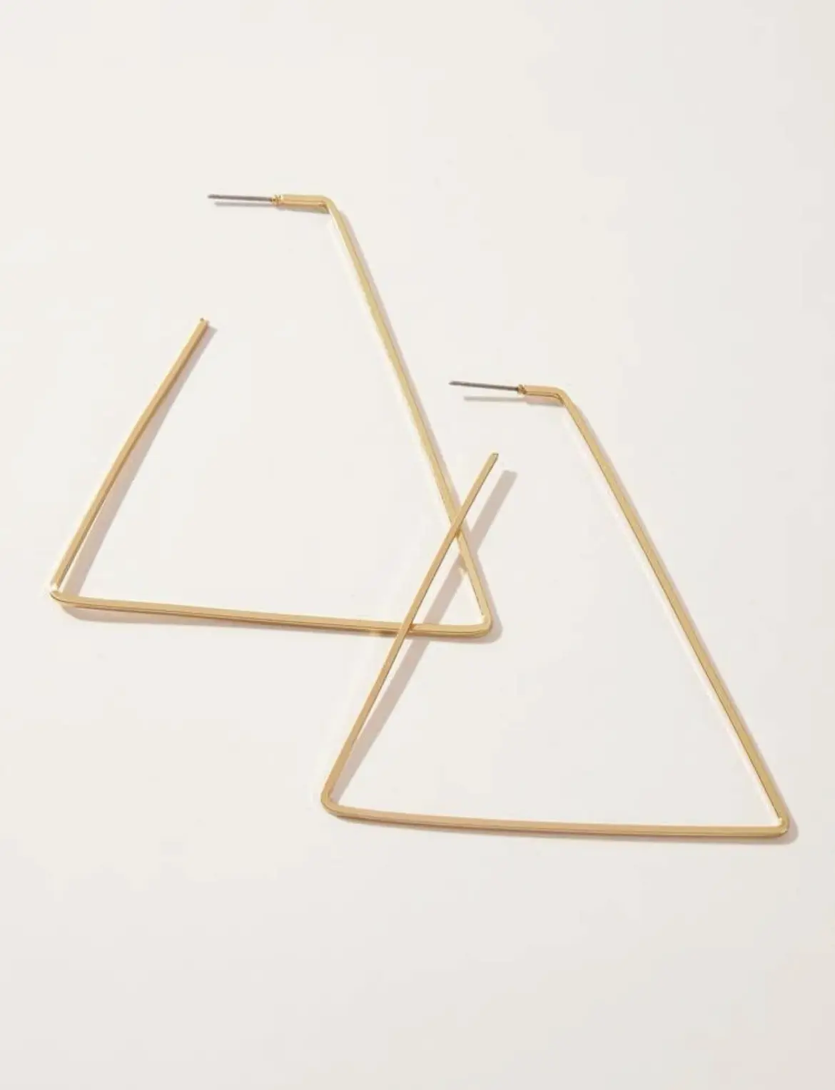 Triangle Gold Earrings