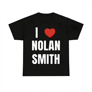 I Heart Nolan Smith Game Day Gear Cotton T Shirt for Fans with Graphic Design