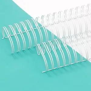 - Set of 2 Double Ring Spiral Binders for Albums, Notebooks, Diaries or Calendars | Ideal for Scrapbooking and Other Crafting Projects | O 3.81 cm (1.5") - White Colour