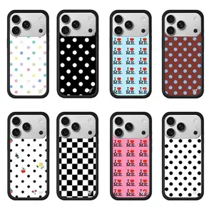 New Wildflower Polka Dots I Love ME Phone Case For iPhone 17 Pro 12 13 14 15 Pro 16 Plus 17 Pro Max 3D WF Cute Cartoon Cover