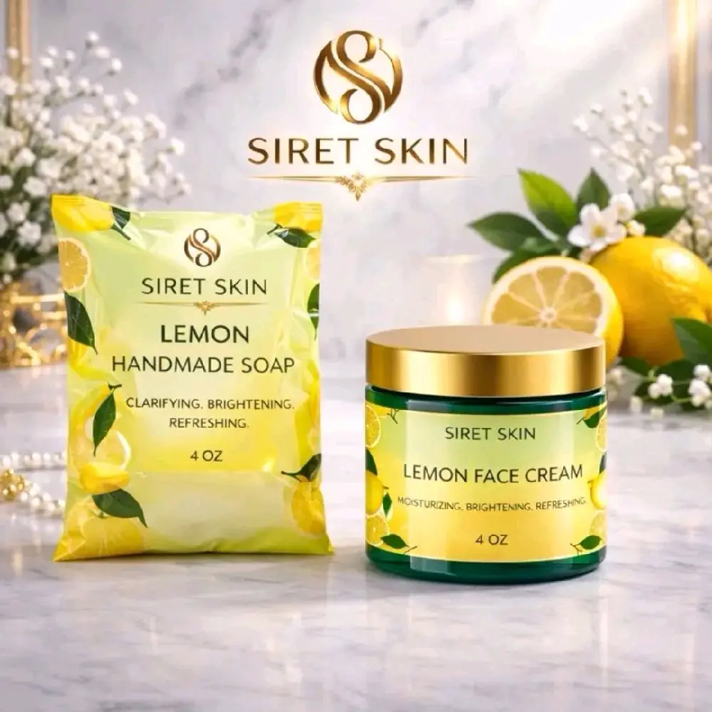 Siret Skin Lemon Face Cream & Handmade Soap Set