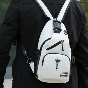 "Blessed" Cross Print Sling Backpack, Unisex Small Casual Chest Bag, Portable Crossbody Rucksack for Daily Use, Gift for Trendsetters, Budget-Friendly