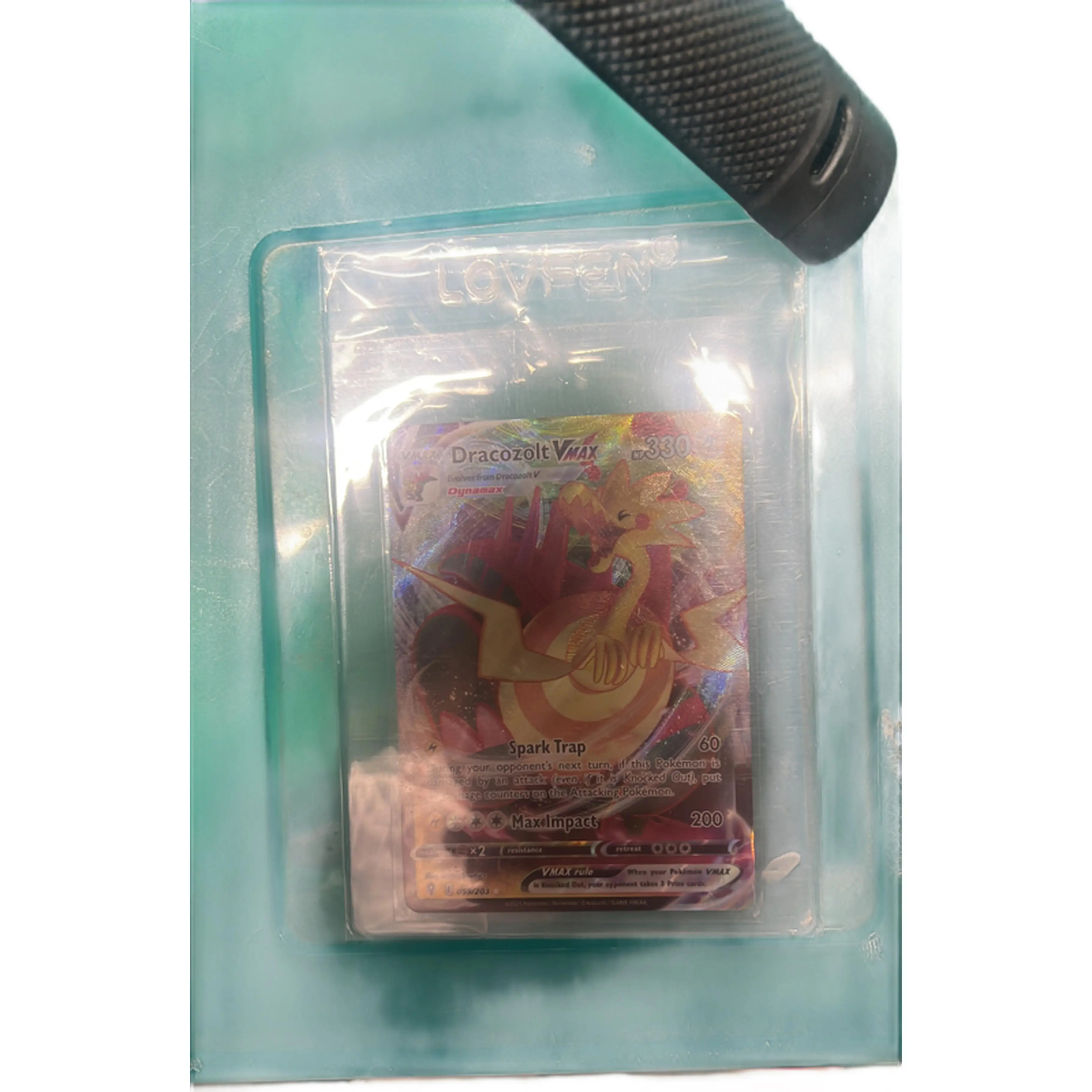 DracoZolt VMAX Pokemon Card - Rare Edition with Spark Trap Ability - Collectible Trading Card Game