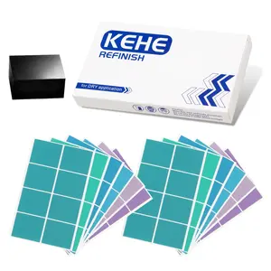 8-Cut Block Sanding Sheets, Adhesive Detail Sanding Paper for Nibs, Runs and Imperfections, K600 - K3000, 25 Sheets + 1 Block