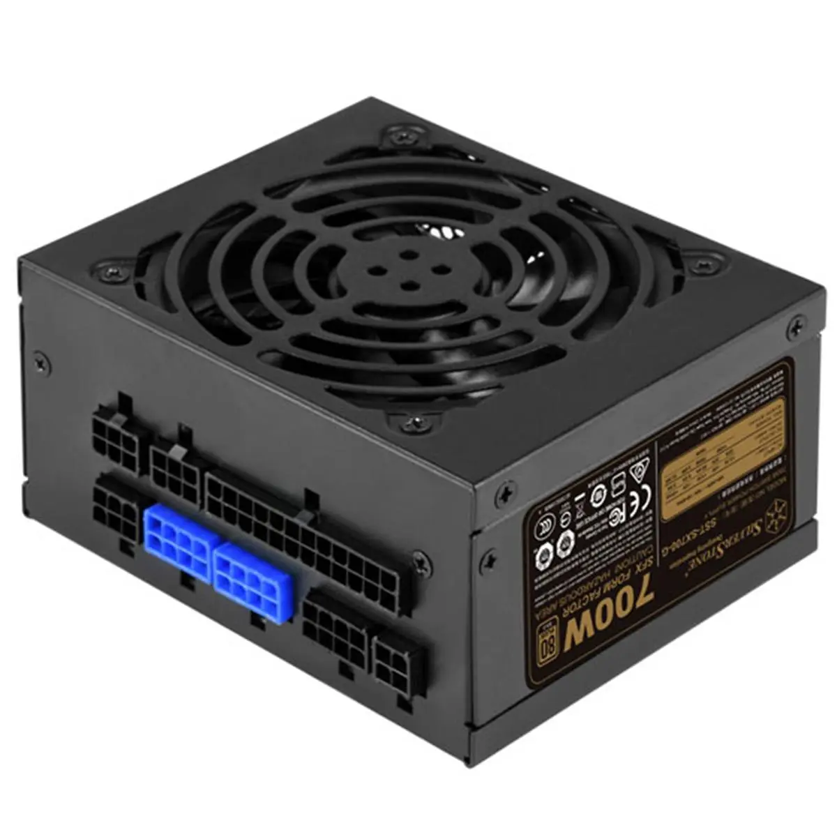 212 MAIN SilverStone Technologies 700W Modular 80 Plus Gold High Efficiency Power Supply Unit, Black, with Over-Current Protection, PCIe Connector, SATA Connector
