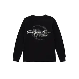 “Hurricane” Distressed Thermal (Black Long Sleeve)