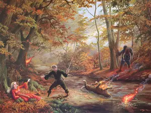 "Inconceivable" High Quality Canvas Print Decor Art Princess Bride Artwork Colorful