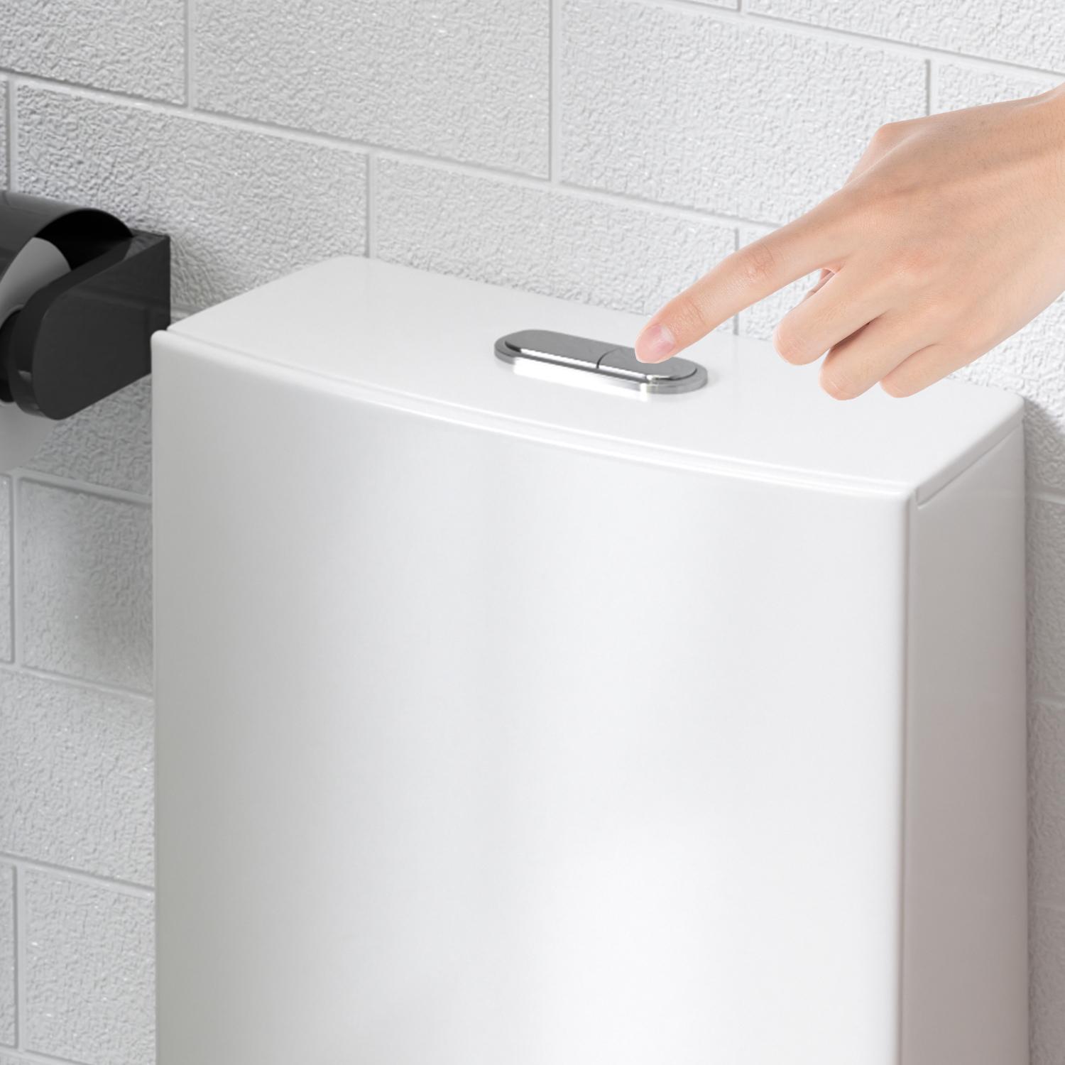 Elongated One Piece Toilet 1.1/1.6 GPF Tornado Flush for bathrooms ...