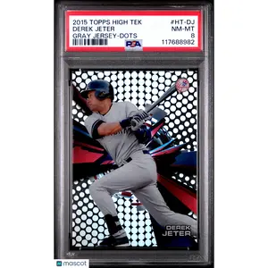 2015 Topps High Tek Derek Jeter #HT-DJ Gray Jersey Dots PSA 8
