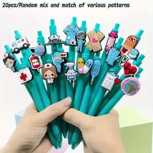20pcs Medical Round Ballpoint Pens, Ideal for Doctors & Nurses, Perfect Nurse's Day Gift, Essential Healthcare Stationery
