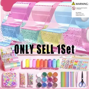DIY Bubble Blowing Nanocellulose Tape Set, Pet Nanocellulose Music Dual-Sided Tape, Stress Relief Toy Stickers, School Rewards, Office Gifts, Self Adhesive Stickers