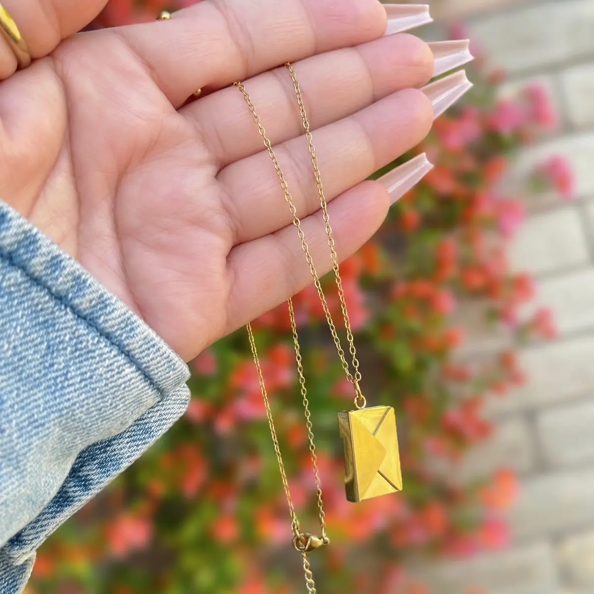 Personalized Envelope necklace