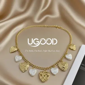 Golden Age de UGood Necklace Set, Brass Necklace set Amplifying Fashion Taste for Party and Outing Occasion