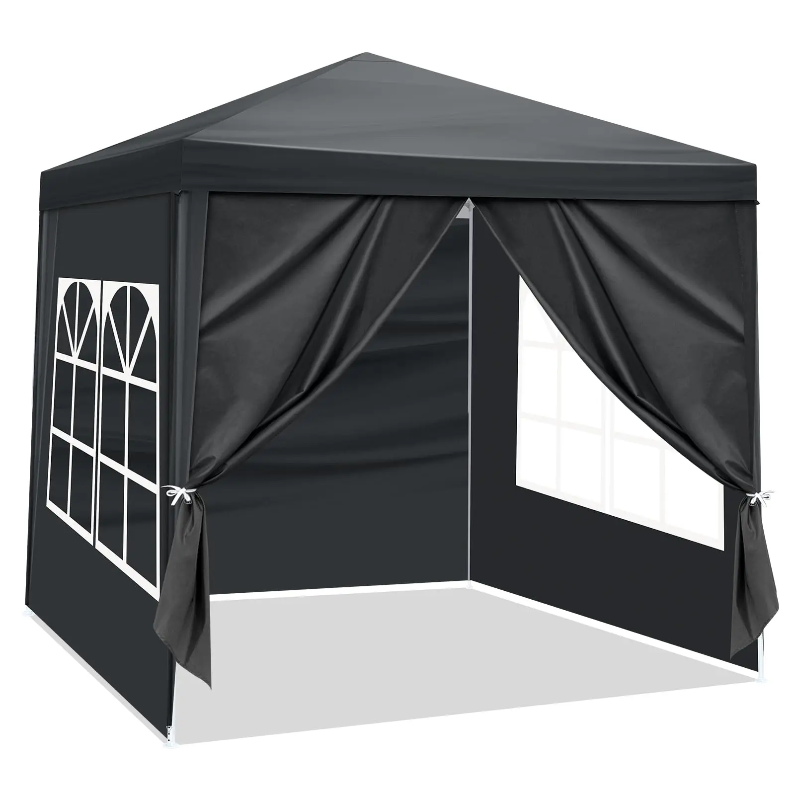 Outdoor Party Tent, Patio Canopy Tent Gazebo with Removable Sidewalls Instant Event Tent for Cater Events Wedding Birthday Pavilion Beach BBQ (10'x10') shelter camping