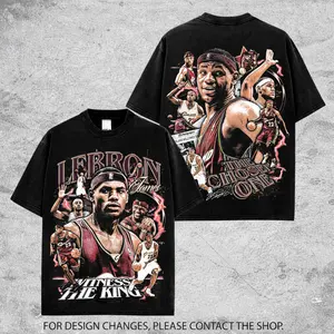 Vintage LeBron James Graphic Tee For Cavalier Nation. LJ 23 Cavalier Basketball Streetwear Shirt, Oversized Unisex Fan Tee Gift for Men & Women