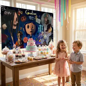 CCoraline Flags European Simple Design Horizontal Banner Birthday | High-Density Knitted Polyester Fabric | All-Weather Durable for Indoor & Outdoor | Vivid Color Fastness