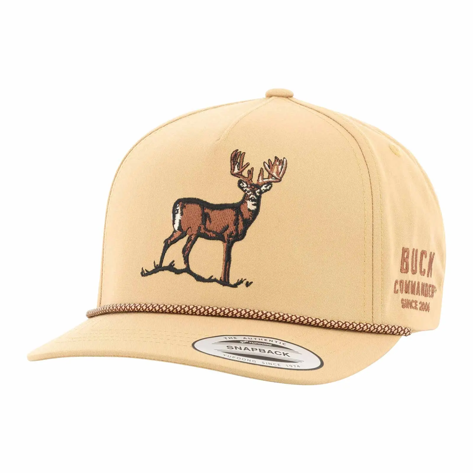 Legendary Whitetails Men's Buck Commander Roped 5-Panel Mens Hat - Cotton Blend, Adjustable Snapback Closure, Stylish Clothes Fashion Accessory Hat, Mens Hats, Hats