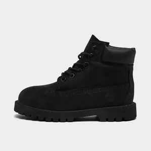 Timberland 6 Inch Premium Boot Toddler Black Durable Rubber Outsole Waterproof Construction Classic Styling for Outdoor Play