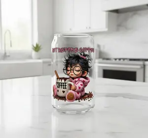 Not Before Coffee - UVDTF Decal for cups/hard surfaces Sticker