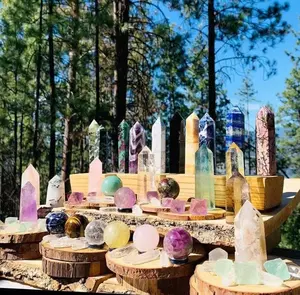 MT CRYSTAL Set - sphere tower slab freeform and carving