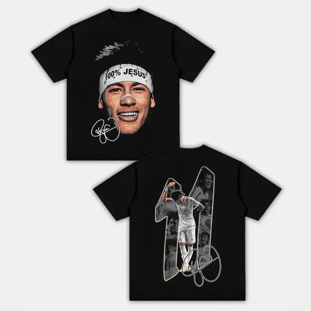 [100% Cotton] Neymar Graphic Tee| Vintage Y2K Football Streetwear Shirt