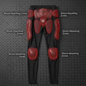 Protective Off Road Motorcycle Armor Pants Impact Resistant Anti Fall Trousers for Extreme Sports Skateboarding Snow Sports Hiking Mountaineering Camping Heavy Duty Safety Gear with Reinforced Padding Breathable Material Shock Absorption Adjustable Secure