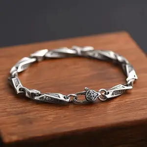 Vintage M ö bius Ring Bracelet, Vintage Black Stained Craft Bracelet, Unique Design, Cold Wind Hand Accessories, unisex, Perfect Gift Gothic Stainless Steel Trendy Stack Bangle