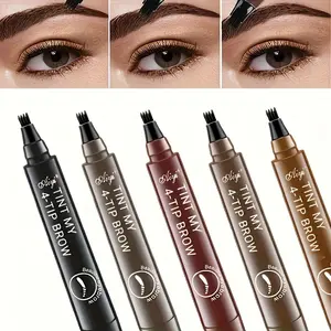 Waterproof Eyebrow Gel Pen, Natural Look, Sweat-Resistant, Portable Design, Suitable for All Skin Types, Liquid Formula, Eyebrow Pencils