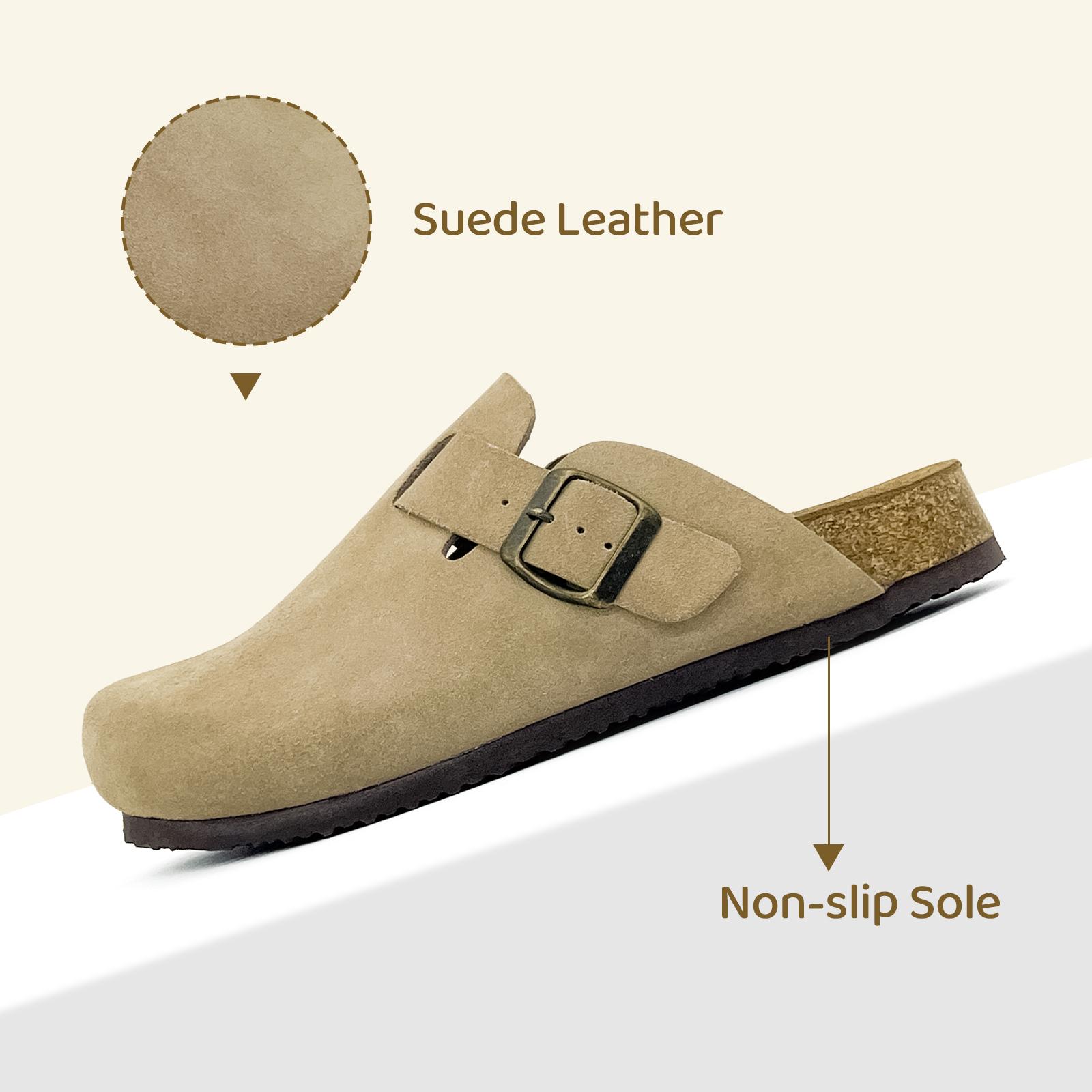 Kids' Premium Suede Clogs with Adjustable Shoes – Comfortable Retro Mules for Boys and Girls, Perfect for Casual Daily Wear & Outdoor Play