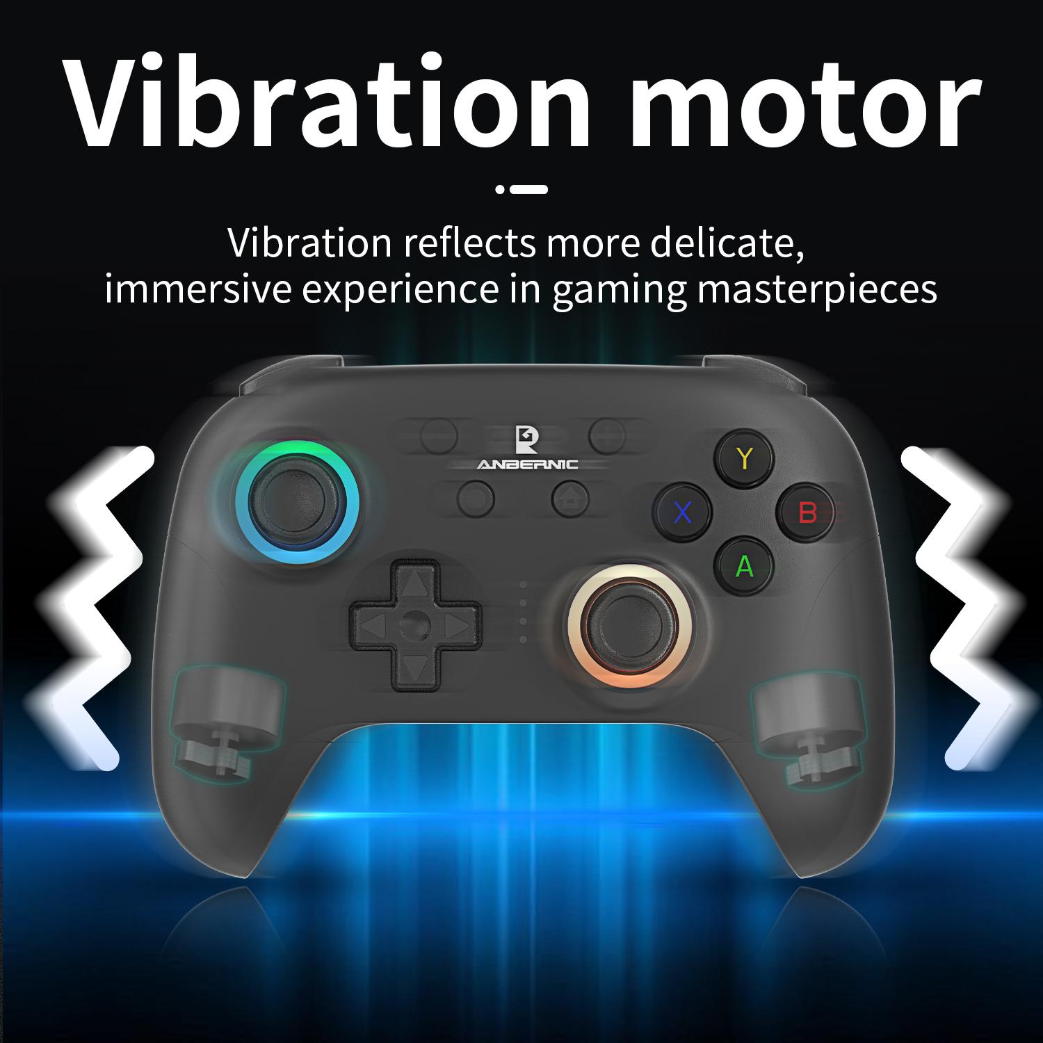 ANBERNIC RG P01 Game Controller Compatible For PC Steam Switch Android IOS Connection Methods Bluetooth 5.3/Wired/2.4G Wireless Game Console Accessories Give high-end gifts Smartphone