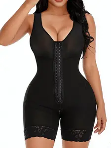 Women's Colombian Fajas Seamless Shapewear Lady's Basic Double Compression Waist Trainer, Tummy Control, Booty Lift, Zipper Crotch Girdle for Daily Wear,cincher,shapewear for women,shaper, Bodysuit