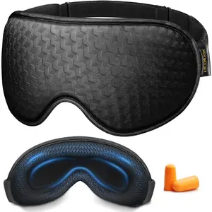 Luxurious Weighted Sleep Mask - Comfortable Memory Foam Eye Cover for Men & Women, Perfect for Lash Extensions, Travel, Airplane & Night Use - Blackout Blindfold for Ultimate Relaxation