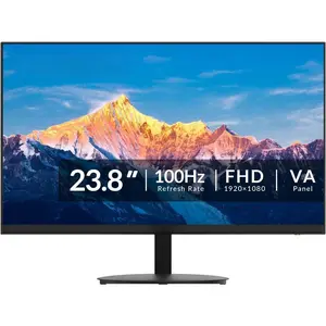 24" FHD Office  - 100Hz Refresh Rate & 1ms Response for Ultra-Smooth  FreeSync, Frameless, Built-in Speakers, Eye Care
