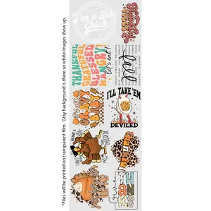Fun Thanksgiving Gang Sheet (22in x 60in)
