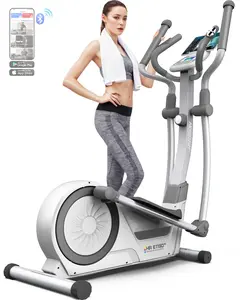 HARISON Elliptical Exercise Machine for Home 350lbs Capacity(TKHR-E1190 White) Walking Pad Treadmill Fitness Equipment  Home Gym