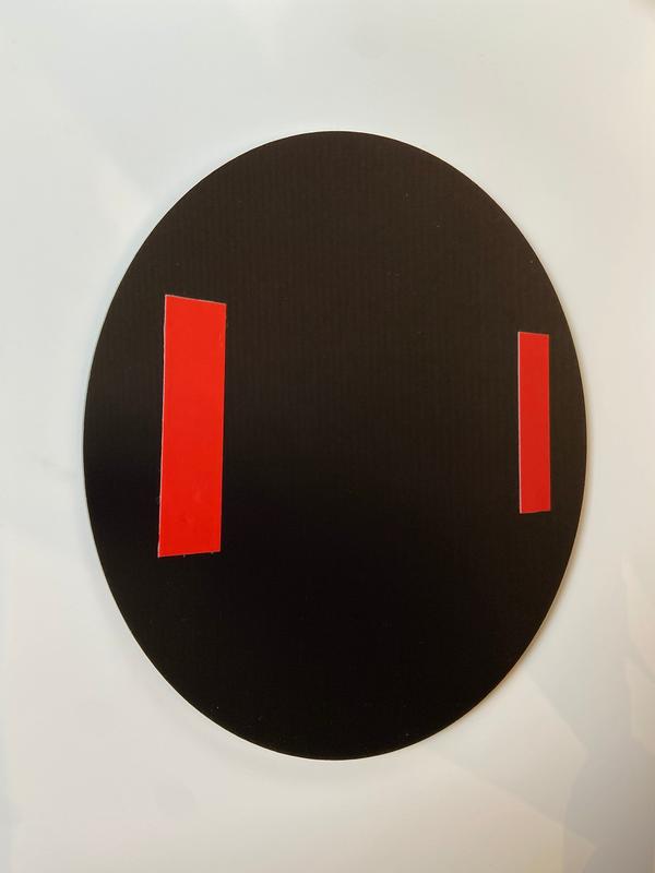 Order Here Pickup Here Outdoor Business Sign | Weatherproof and UV Stable | Food Truck Ice Cream Window | 3M Adhesive Backing 12x12” Round