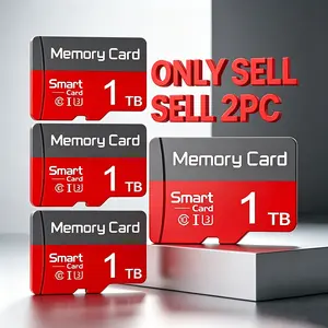 2 Pack 1TB MicroSDXC Card, Durable Micro TF SD Cards for Car Audio & Dash Cams, SD Memory Card for Surveillance Cameras & Mobile Phones, Micro SD Card for PC, Reliable SD Card for Data Storage