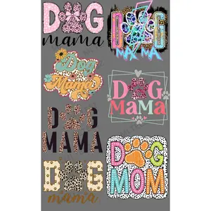 DOG MAMA (1) PREMADE GANGSHEET - 22X36 DTF TRANSFERS - DIRECT TO FILM