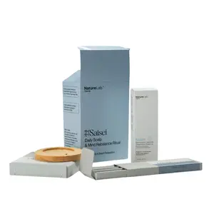 NATURELAB. TOKYO Saisei Daily Scalp & Mind Rebalance Ritual - Limited Edition Hair Care Set with Scalp Essence & Calming Incense Haircare