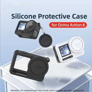 Dji Osmo Action 6 Silicone Protective Case, Durable Camera Accessory for Optimal Protection in Sports, Perfect Fit for Outdoor Use