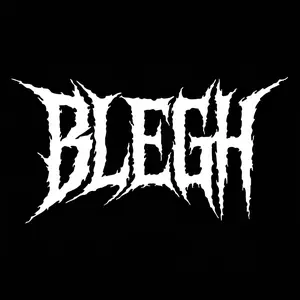 Blegh Deathcore Metal Car Decal, Heavy Metal Vinyl Sticker, Edgy Metalcore Band Style Graphic, Dark Aesthetic Bumper Decal, Hardcore Music Fan Window Art, Gothic Grunge Laptop Skin, Savage Death Metal Sticker