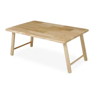 PJ Wood Folding Laptop Desk Tray Portable Bed Table for Computer Work, Natural