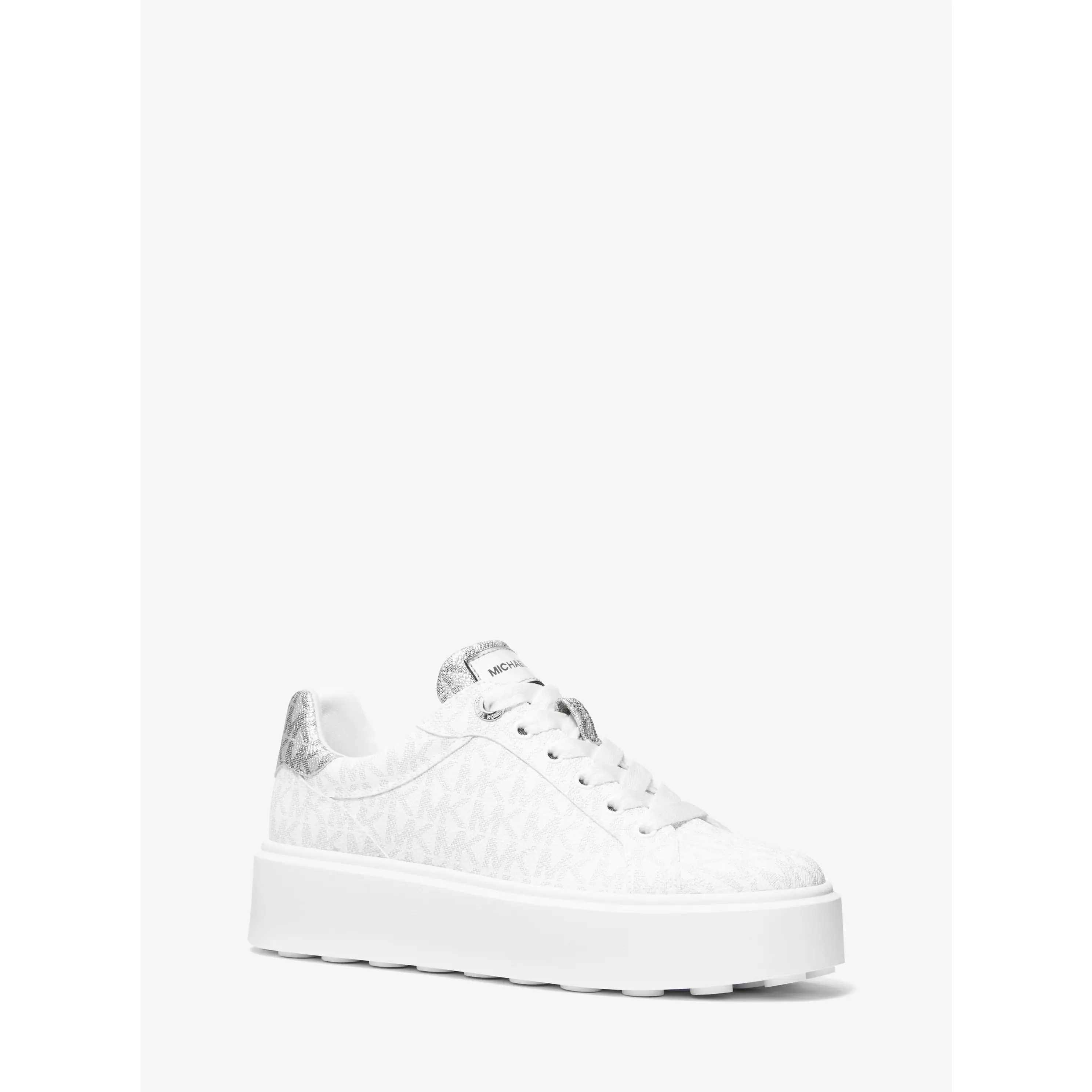 Romey Metallic Two-Tone Signature Logo Platform Sneaker