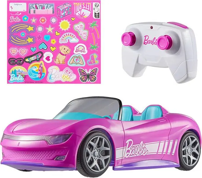 Hot Wheels R/C 1:12 Barbie Convertible Vehicle  [COLLECTIBLES] RC / Remote Control , Toy Car
