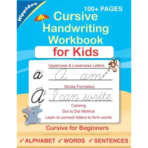 Cursive Handwriting Workbook For Kids: Cursive for beginners workbook. Cursive letter tracing book. Cursive writing practice book to learn writing in cursive (Beginning Cursive Handwriting Workbooks) Paperback – Large Print, June 25, 2019